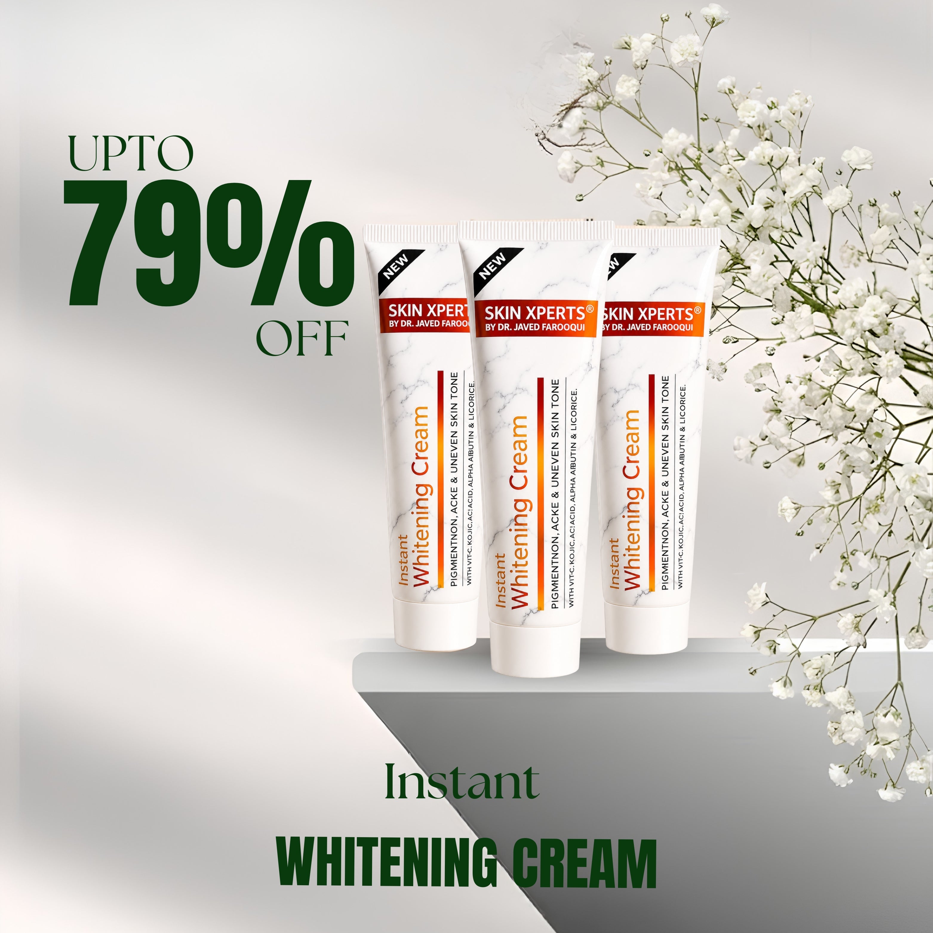 Magical Instant Whitening Cream with Rice Milk, SPF 15+ & Vitamin C