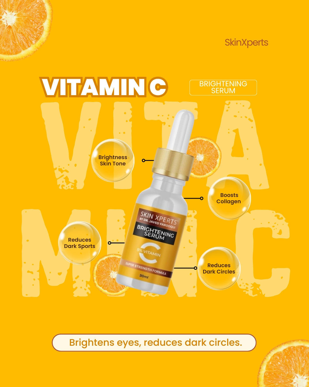 Collagen-Boosting Vitamin C Brightening Serum - 30ml with Kakadu Plum & Niacinamide